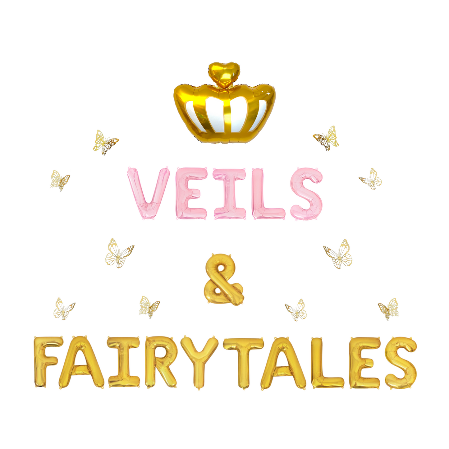 Veils & Fairytales Letter Balloon Kit