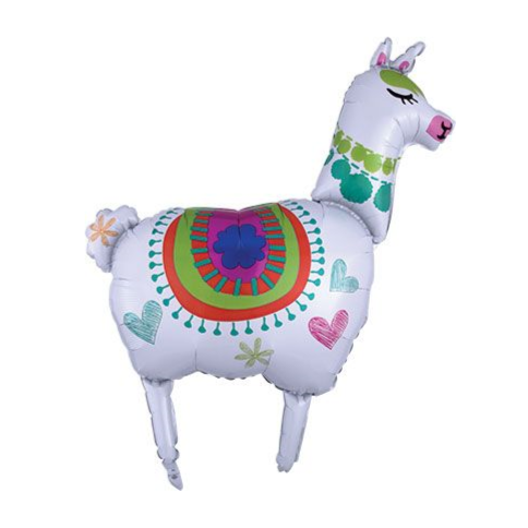 White Llama Balloon